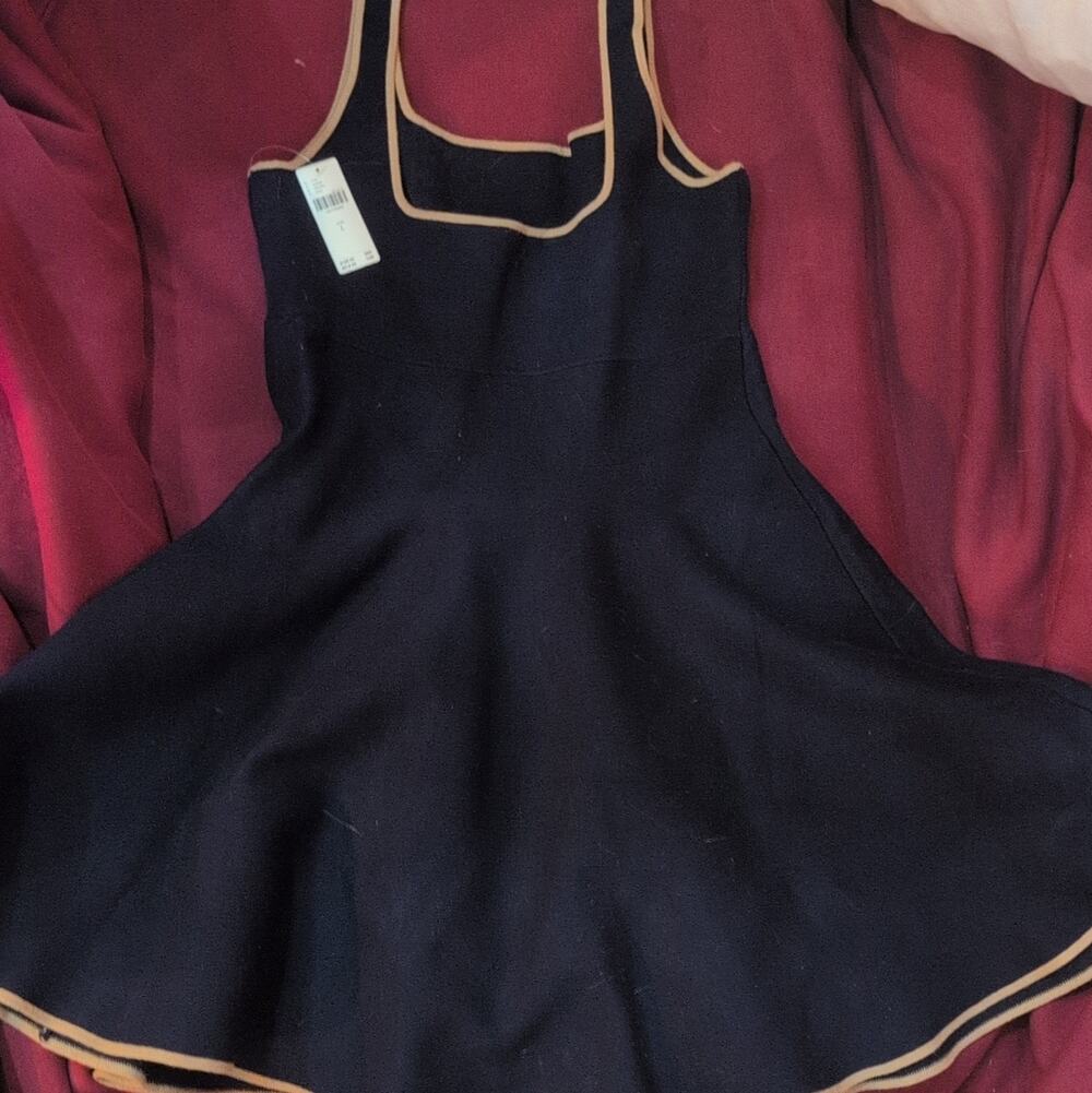 Anthropologie Navy One-Piece Dress, Regular Size L